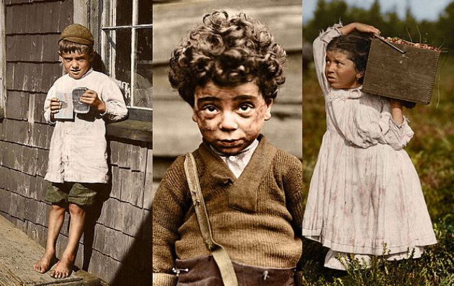 Фотограф обработал фото детского труда, сделанные 100 лет назад: снимки просто потрясающие