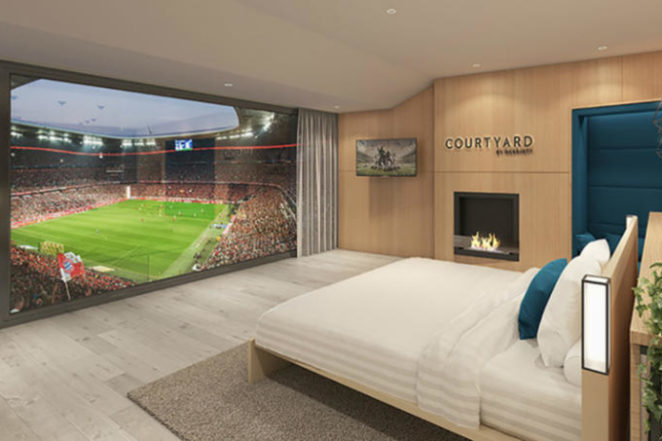 В Мюнхене появится гостиничный номер с видом на футбольное поле
